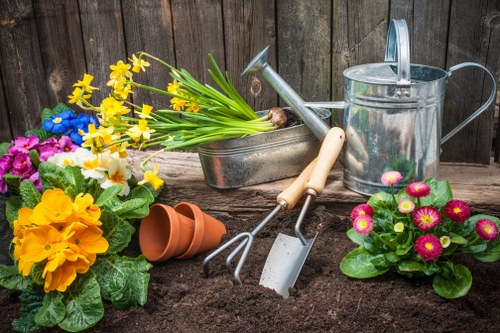 Reusable garden items prepared for charity partnership