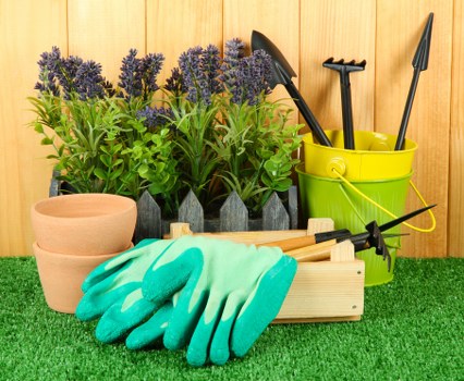 Discussing a service concern with a gardening professional